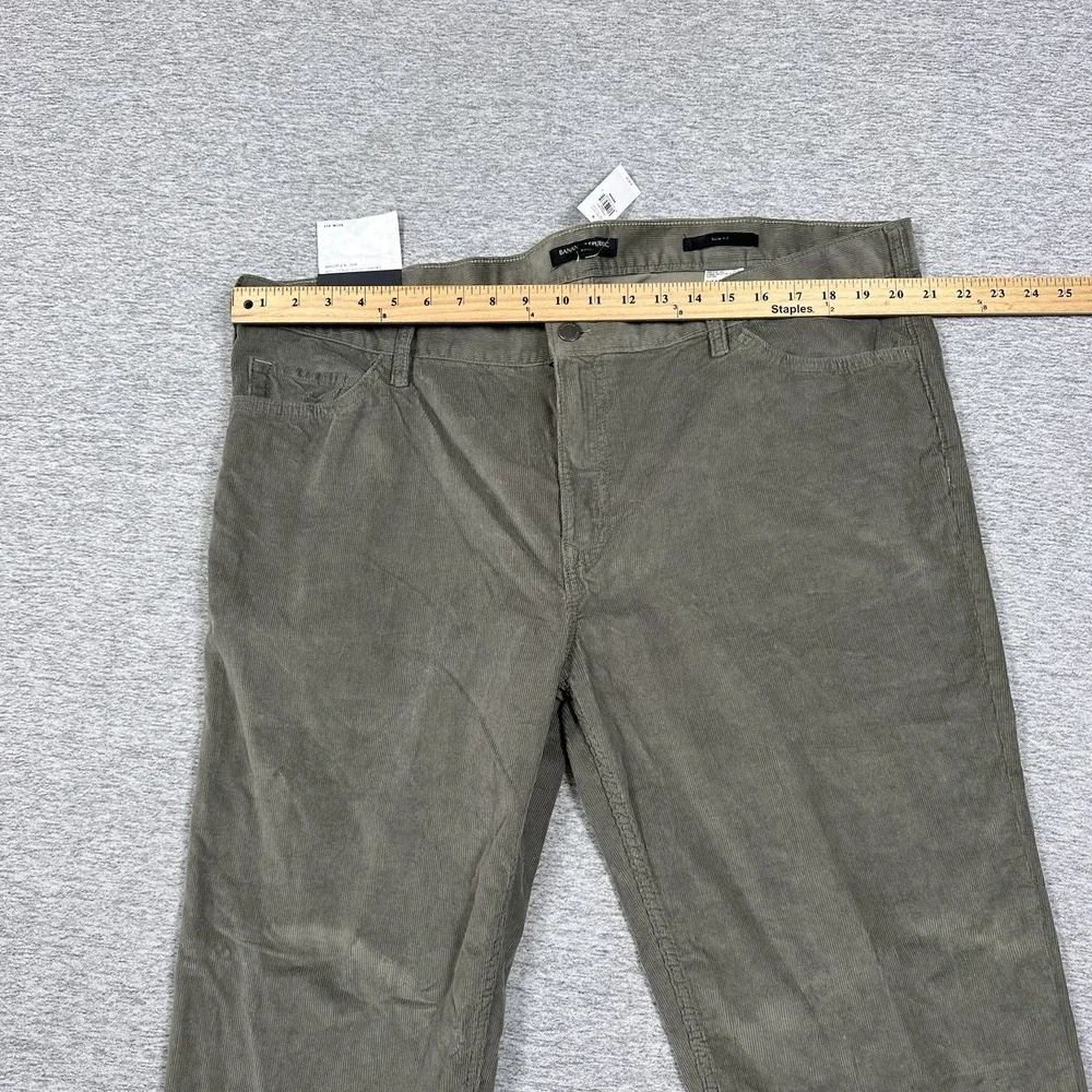 Banana Republic Pants Mens Size 42x34 Green Traveler Slim Corduroy Mid Rise